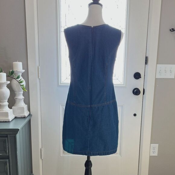 Vintage Just Class Denim Skort Dress Size Small - Picture 3 of 11